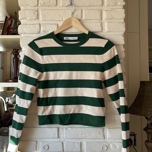 Zara striped long sleeve tee